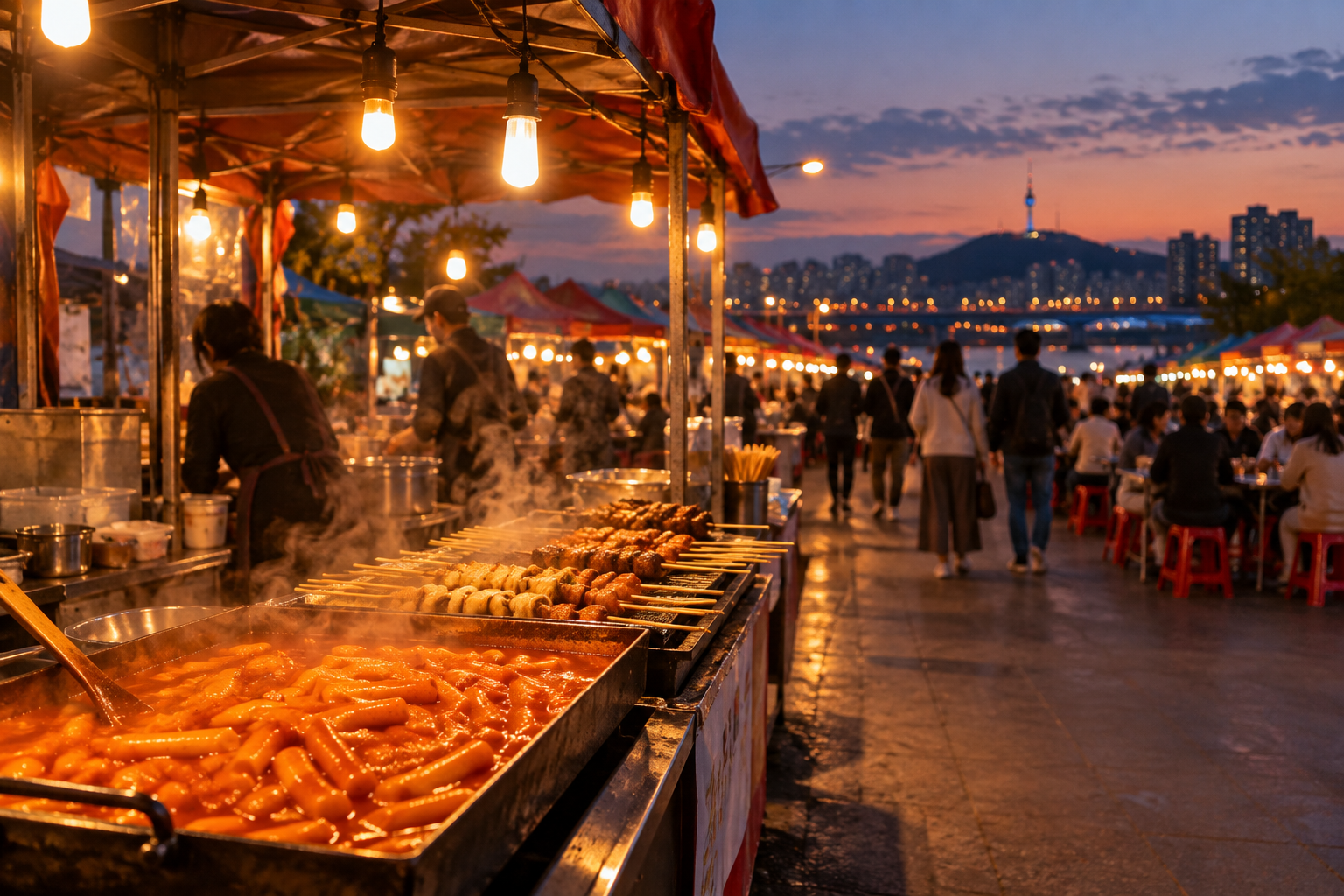 Eating at a Korean Festival Without Speaking Korean