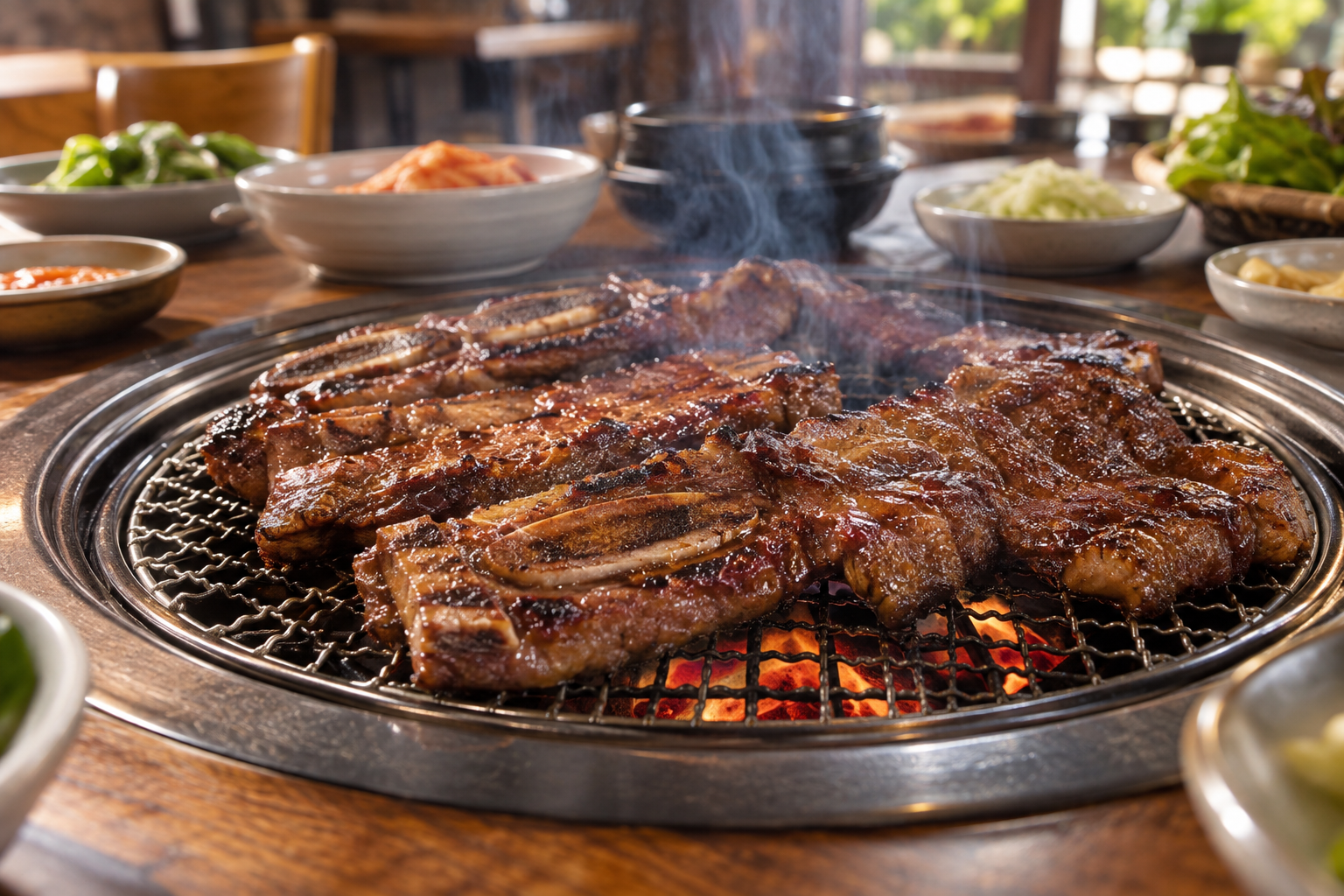 Suwon wanggalbi (Suwon-style beef short ribs)