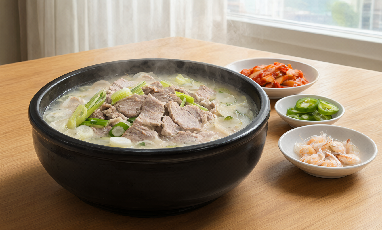Hapcheon pork and rice soup